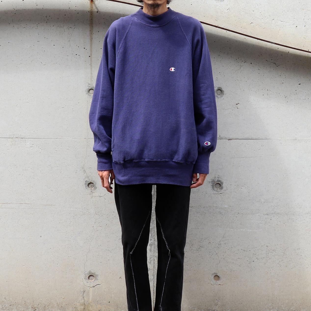 POST JUNK / 90's CHAMPION USA製 モックネック リバースウィーブ [XL]