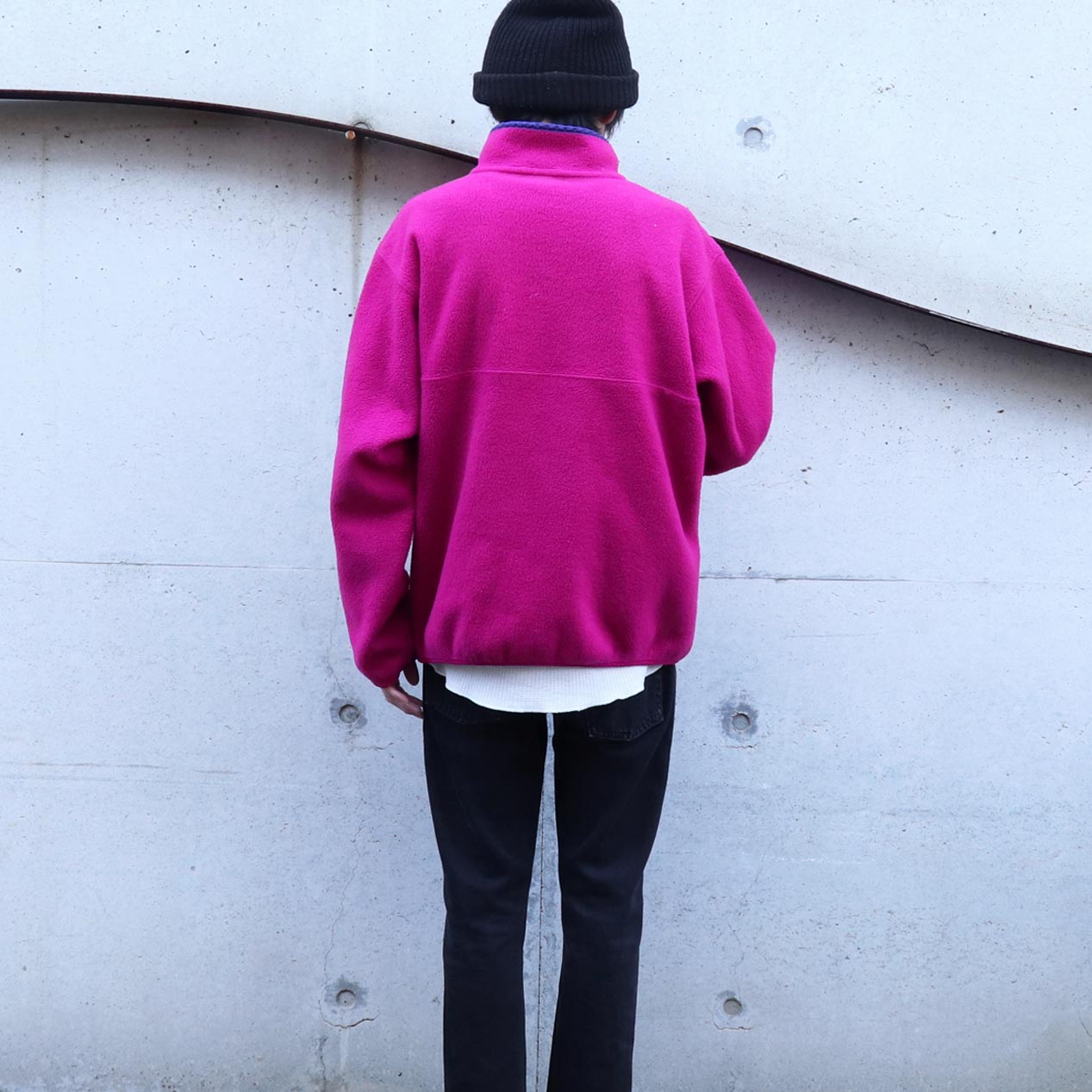 POST JUNK / 90's PATAGONIA ピンク×パープル スナップT [About XL]