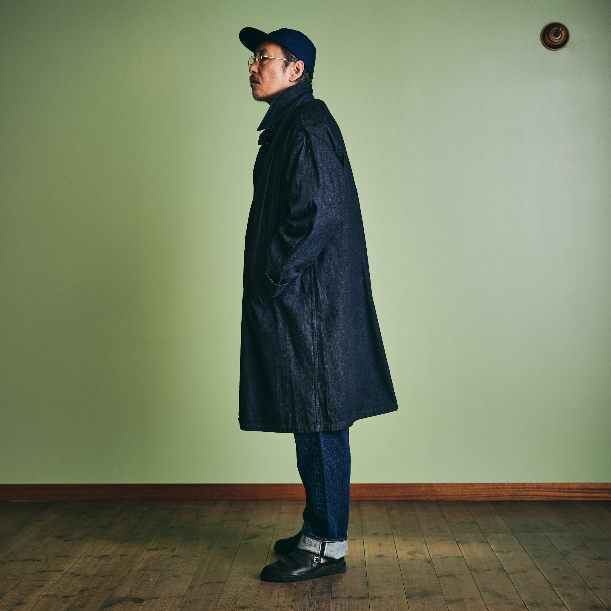 3121-8DI USN Utility Coat : 8oz. denim indigo