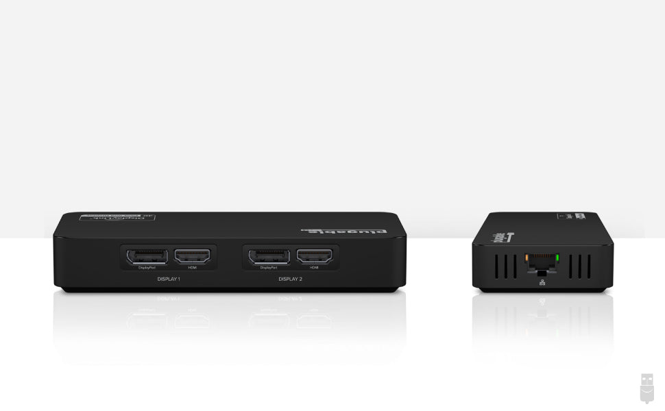 Plugable USB 3.0 and USB-C 4K DisplayPort and HDMI Dual Monitor
