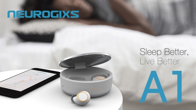 入眠時の脳波に着目した睡眠サポートイヤホン「Neurogixs A1」本日