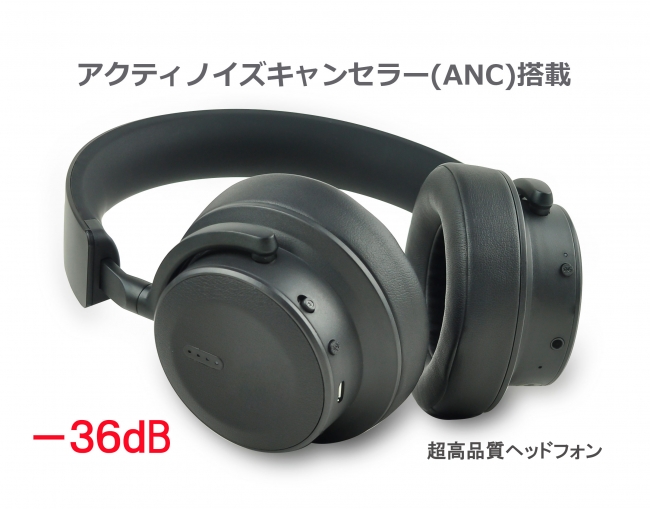 世界最高峰98%(-36dB)アクティブノイズキャンセラー(ANC)搭載高性能