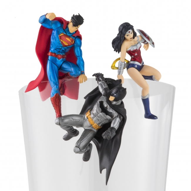 ジャスティス・リーグ」からコップのフチなどで楽しむフィギュアが登場