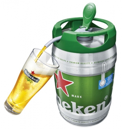 電源・機材不要【家庭で本格生ビール】ハイネケン5リットル樽生ビール