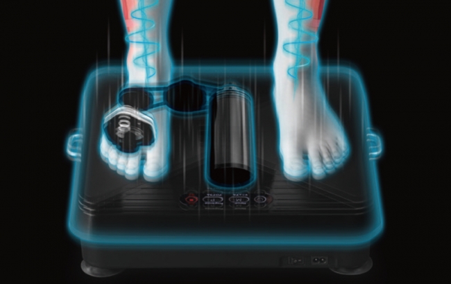 業界最小サイズなのにパワフル振動で全身運動を実現。揺らして鍛える