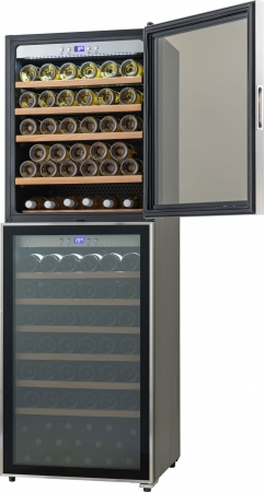 1台で赤・白を保管しスマートにサービス。限られたスペースを活かす2