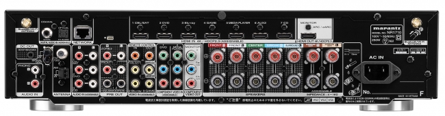 Marantz新製品] 7.1ch スリムデザインAVサラウンドレシーバー NR1710