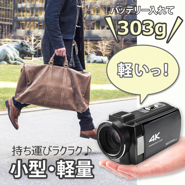 KEIYO新商品 4K高画質・日本製CMOSセンサーカメラ搭載・ナイト