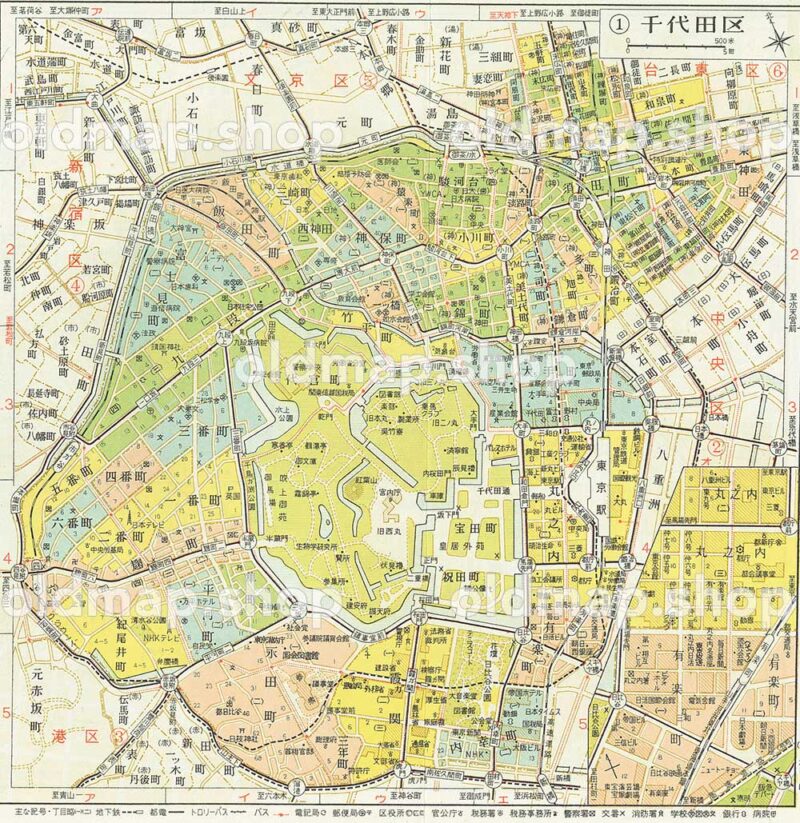 oldmap.shop ／『東京都区分地図 昭和38年(1963) 』の販売開始