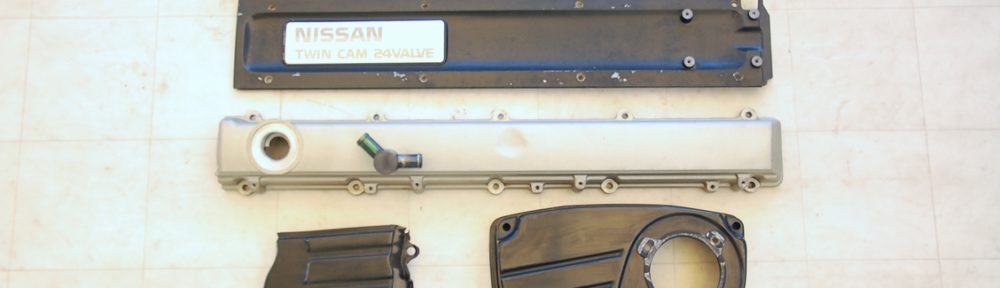 日産RB20ヘッドカバー等エンジンパーツ5点塗装承ってます | プロ