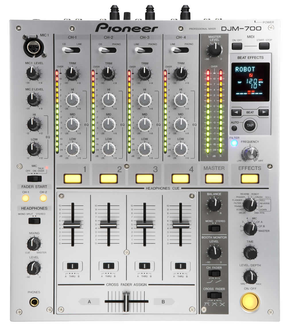 メンテナンス済み 美品 Pioneer DJM-700 フィルター装備 メンテナンス
