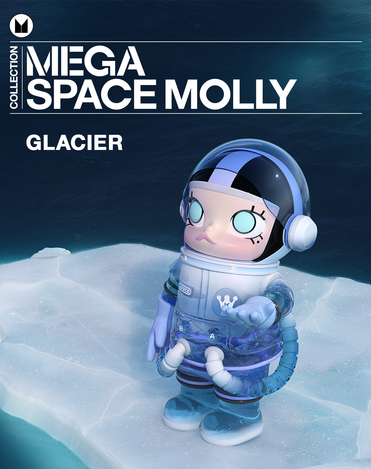 MEGA SPACE MOLLY 400% Glacier - Mega 400% - POP MART (Canada)
