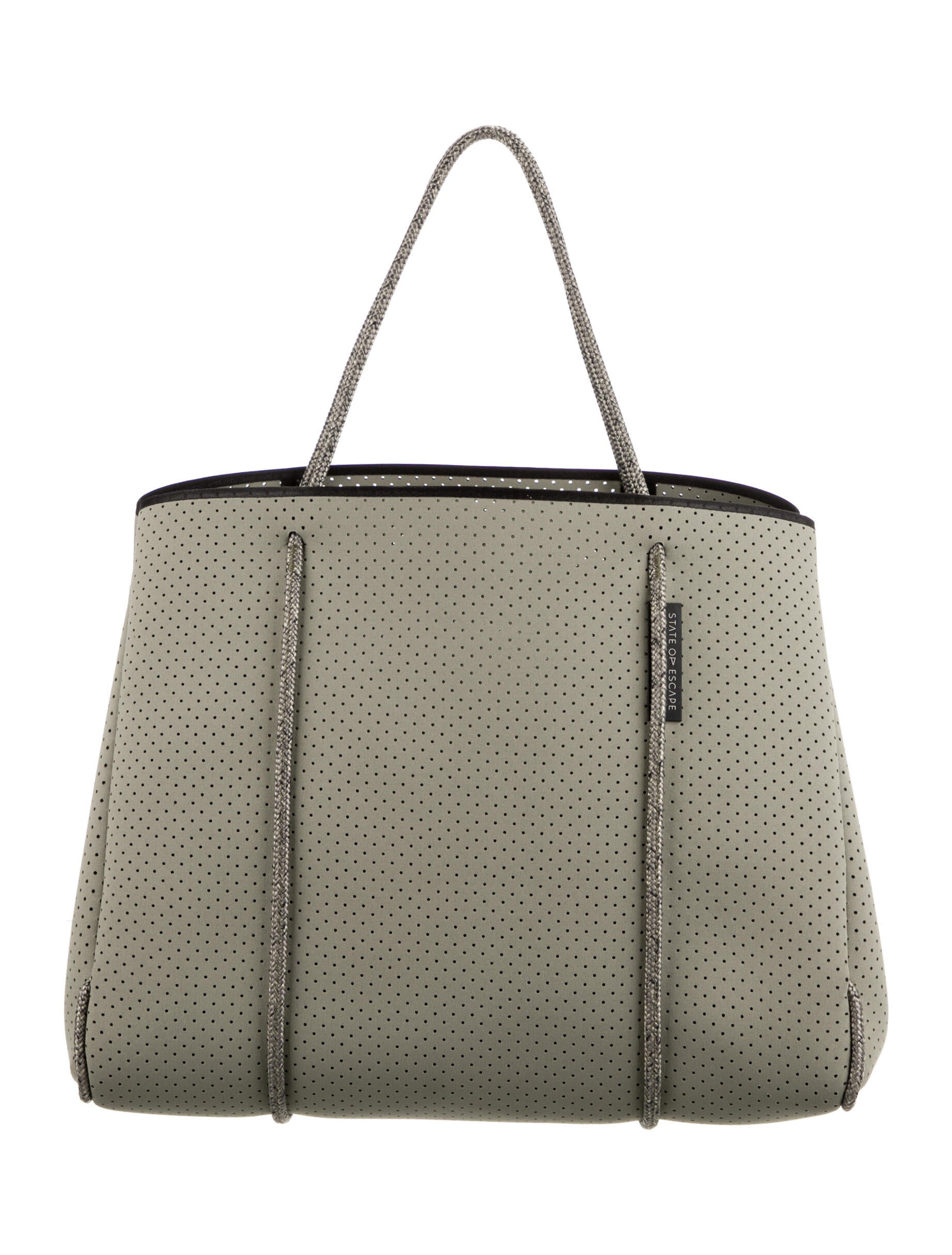State of Escape Neoprene Tote Bag - Green Clutches, Handbags