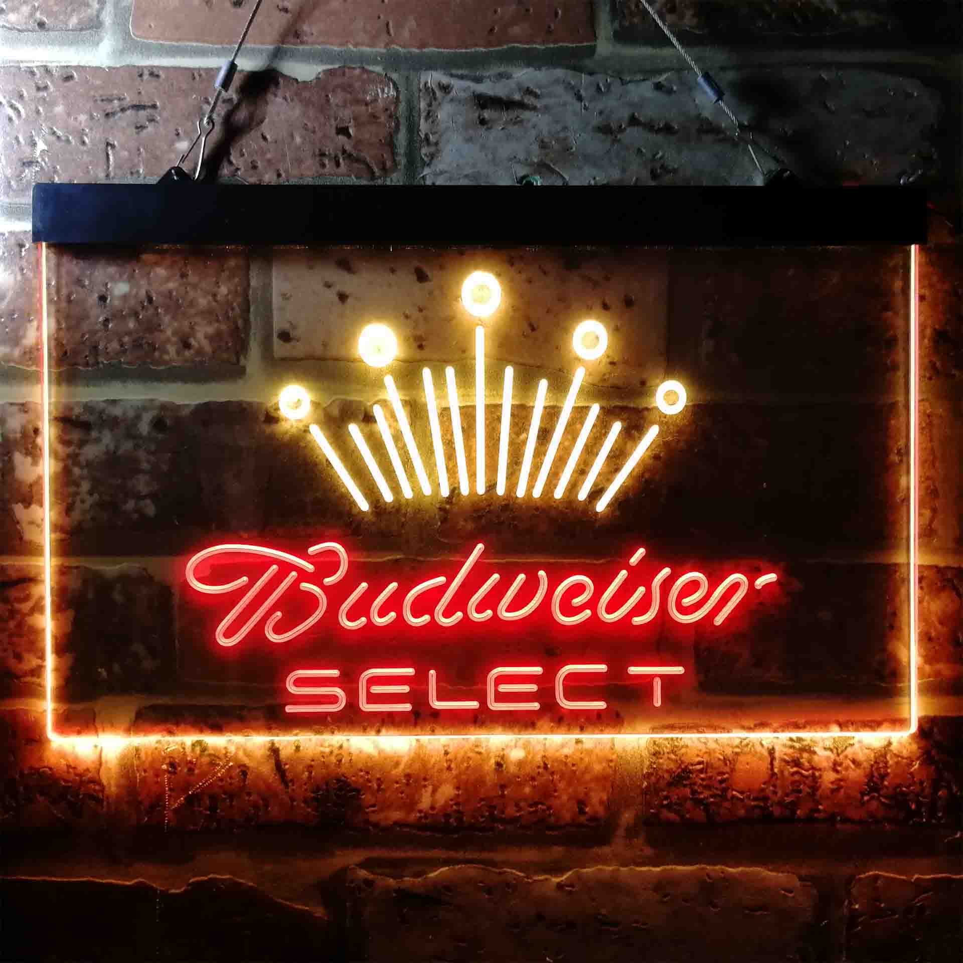 Budweiser Select Crown Classic Home Bar Neon Light LED Sign | Home