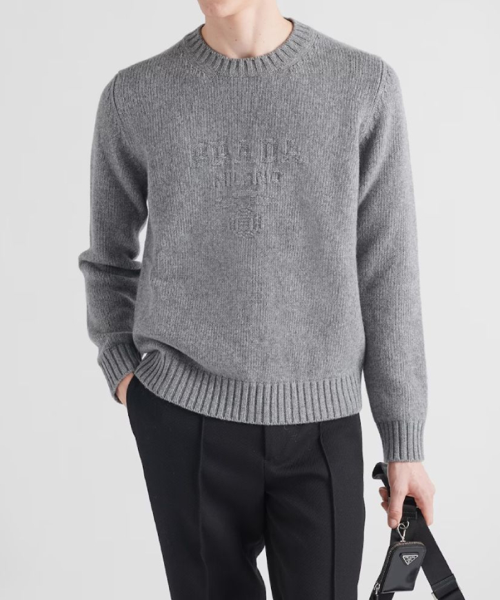 PRADA/プラダ_Men通販 | ウールxカシミヤ クルーネック セーター【送料