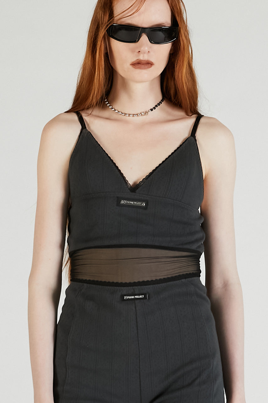 Eyelet lace Sheer camisole - SALE