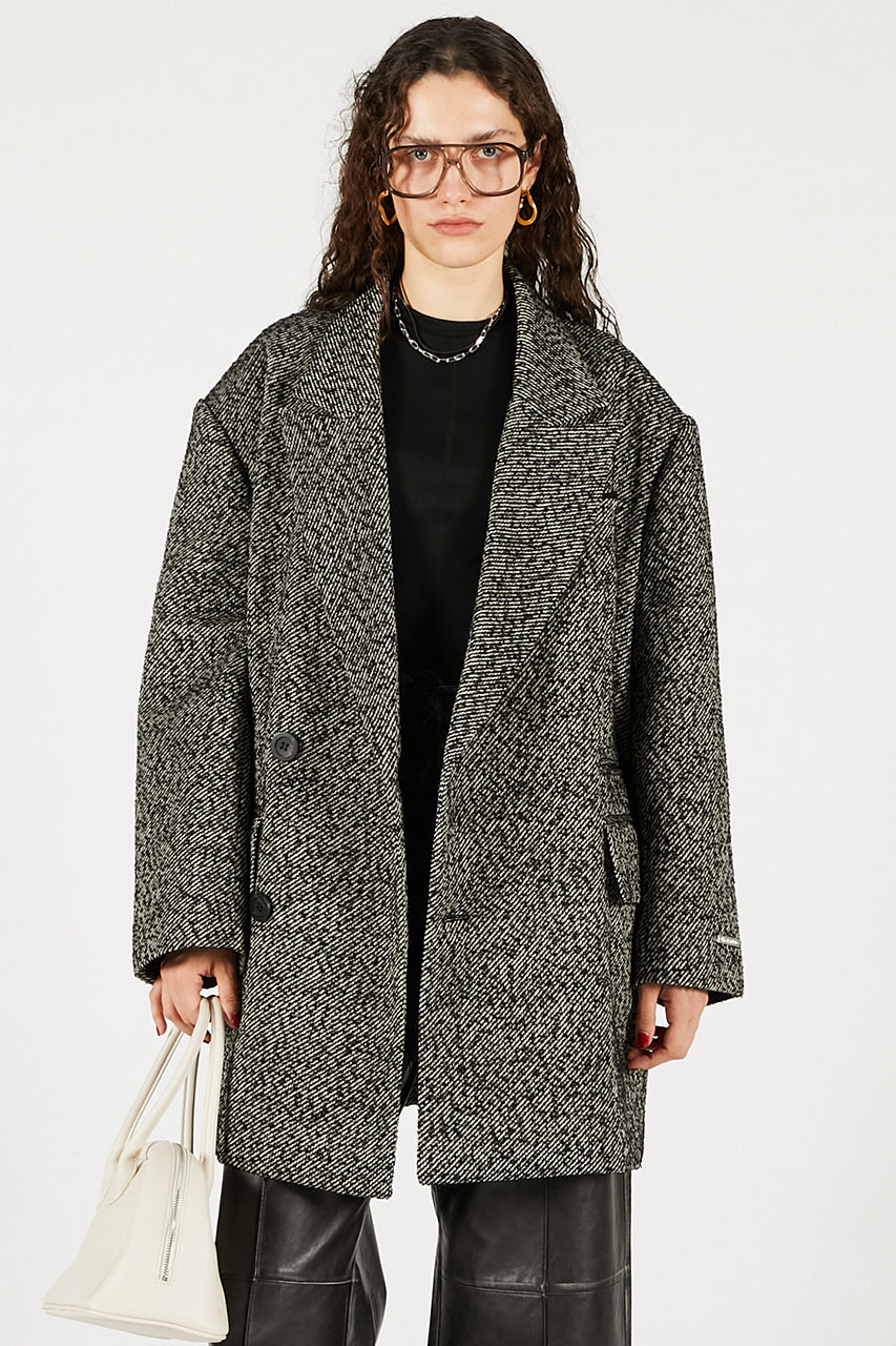 Wool Double Mid-Length Coat - SALE