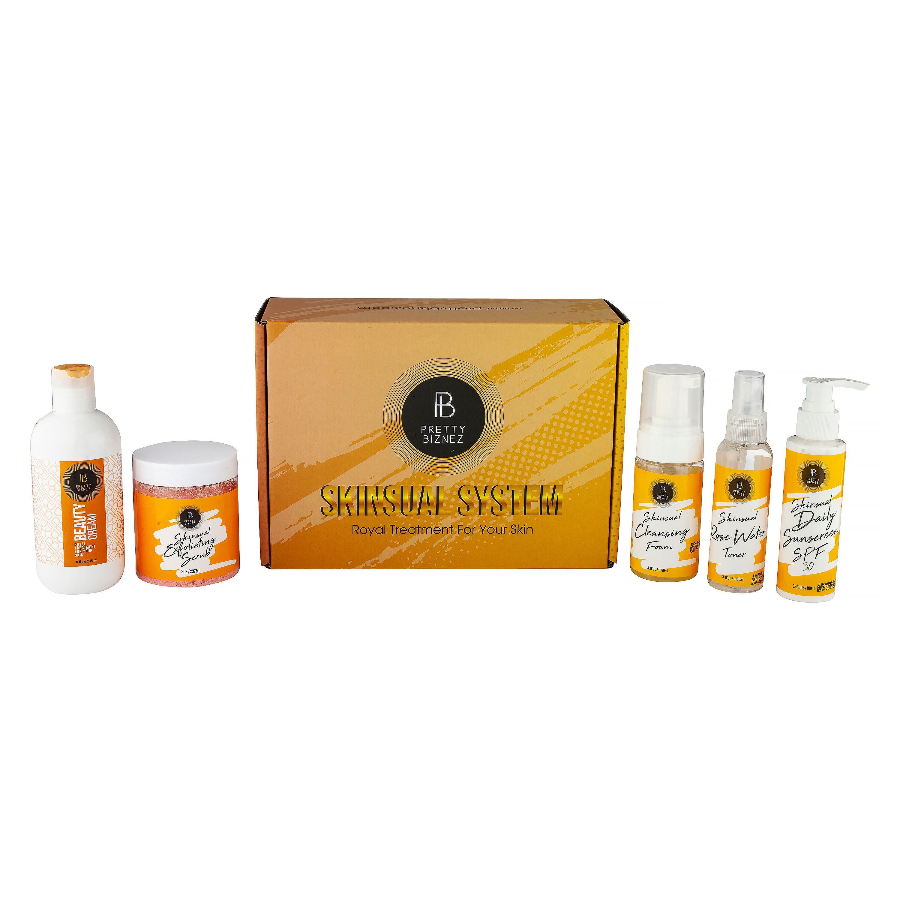 5-Piece Skinsual Skincare System – Complete Brightening & Beauty