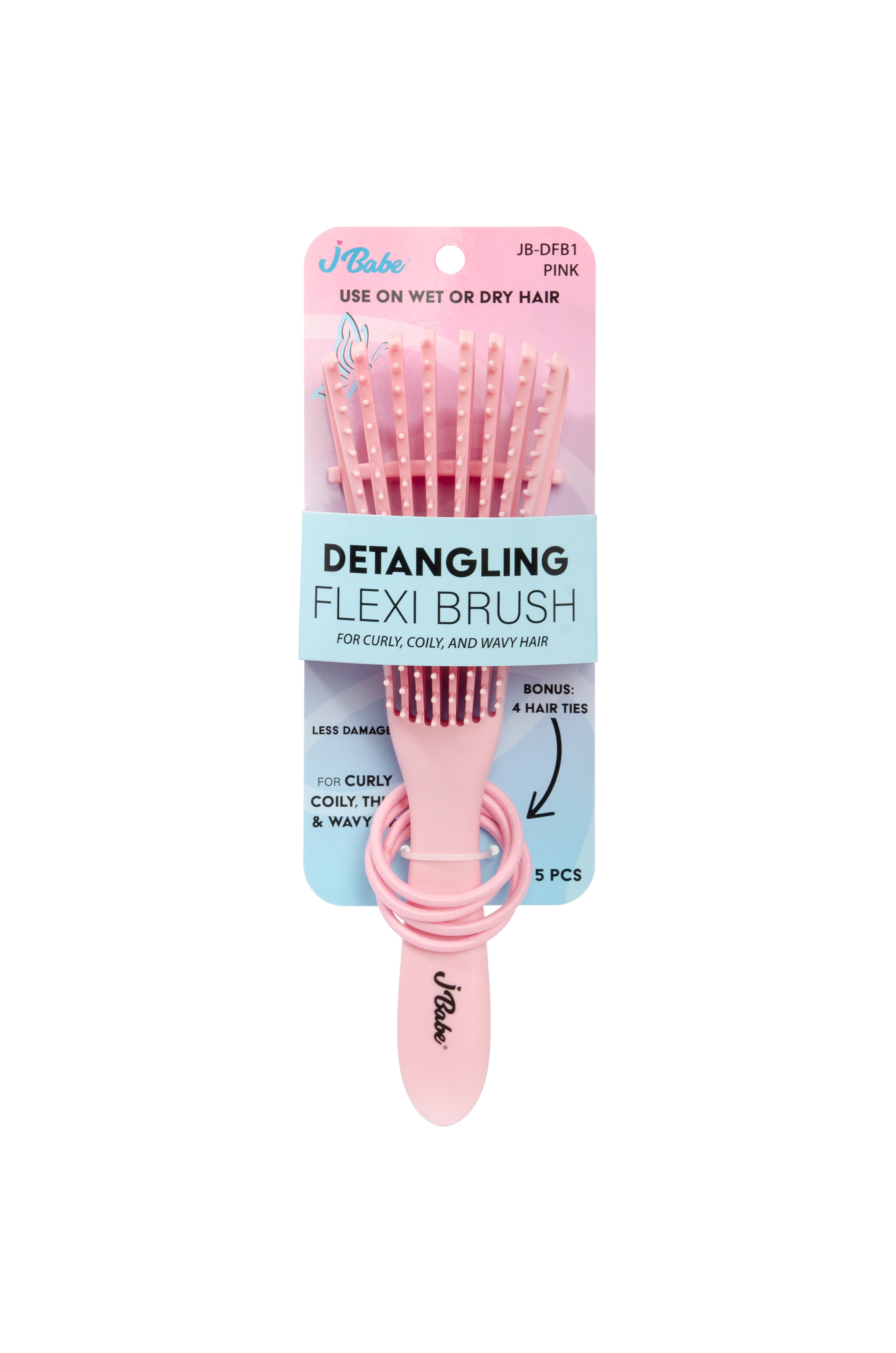 Jbabe Detangling Flexi Brush-Pink – Prettyclick