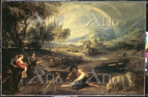 平田國廣『晩秋山村』10号 風景画 油彩 油絵 絵画 肉筆 額装 【公式通販】