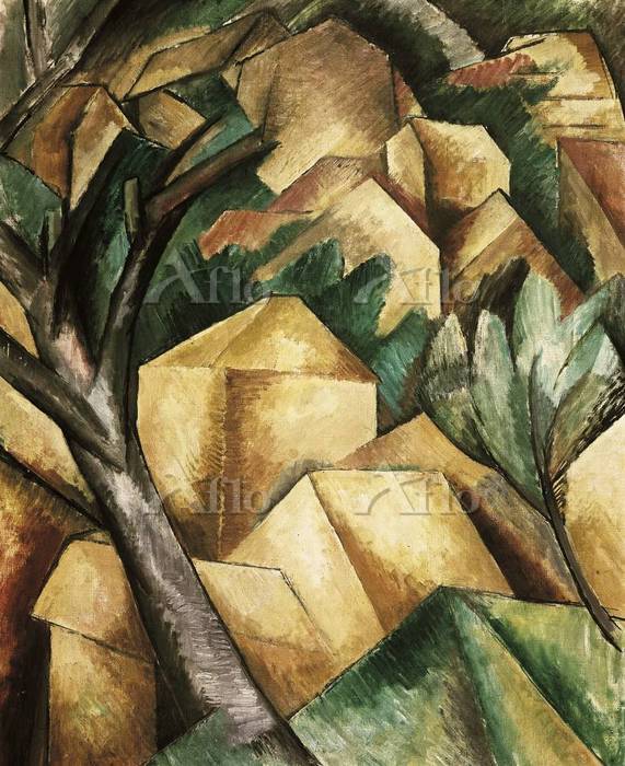 ジョルジュ・ブラック「レスタックの家」 [7867194]のアート作品 - アフロ