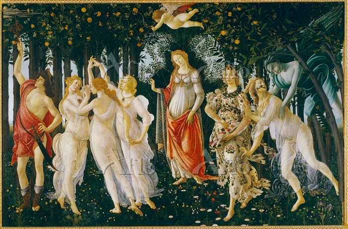 ボッティチェリ 「春（プリマヴェーラ）」 [37607525]のアート作品