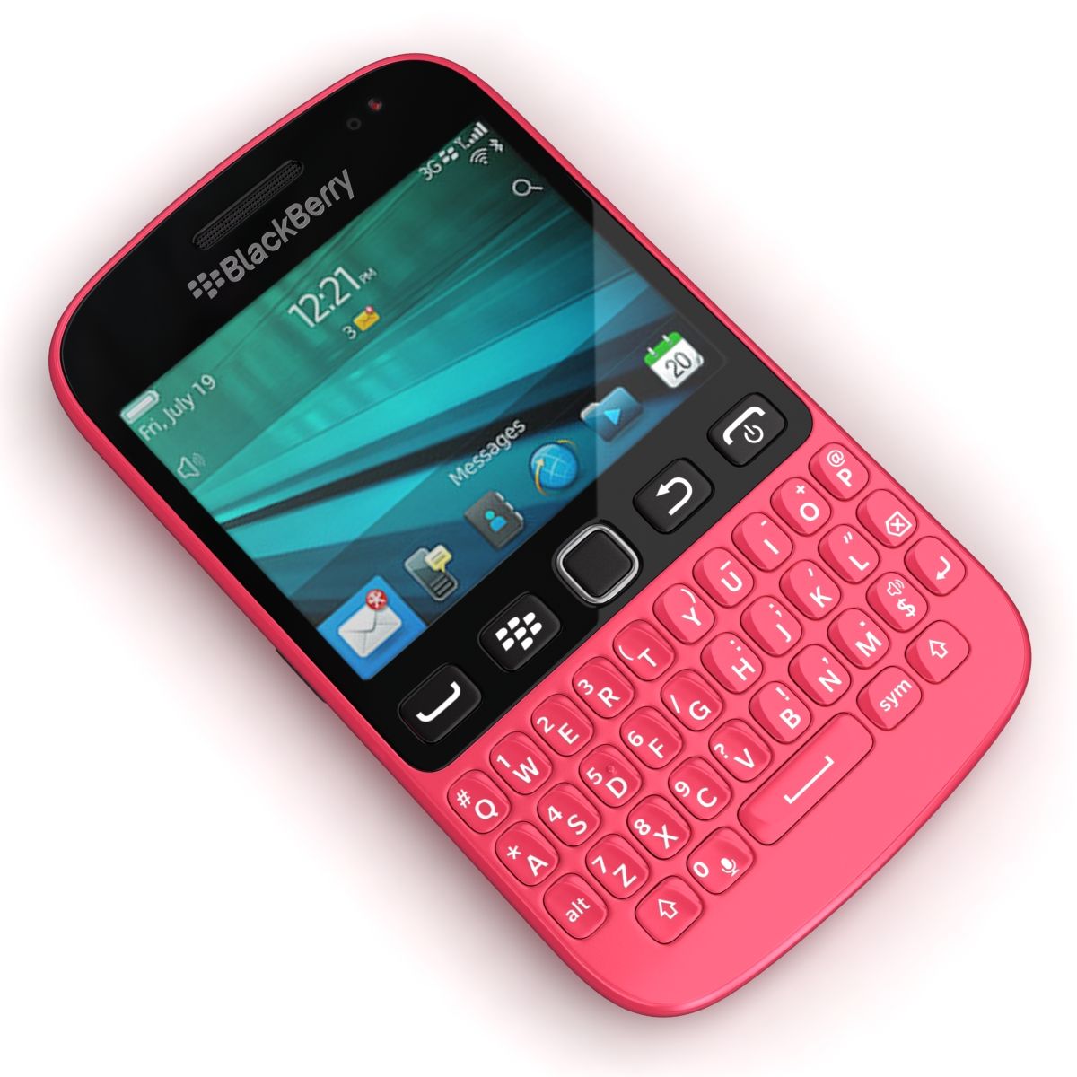 BlackBerry 9720/Samoa Pure Pink 3D Model $49 - .3ds .c4d .fbx .lwo
