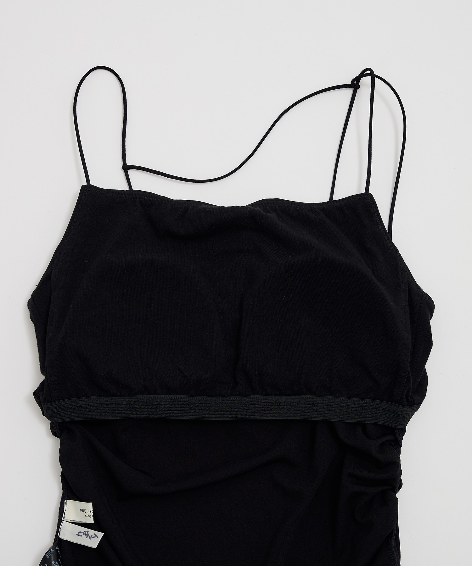 hazyギャザードレープキャミ(1 BLACK): : ウィメンズ｜PUBLIC TOKYO