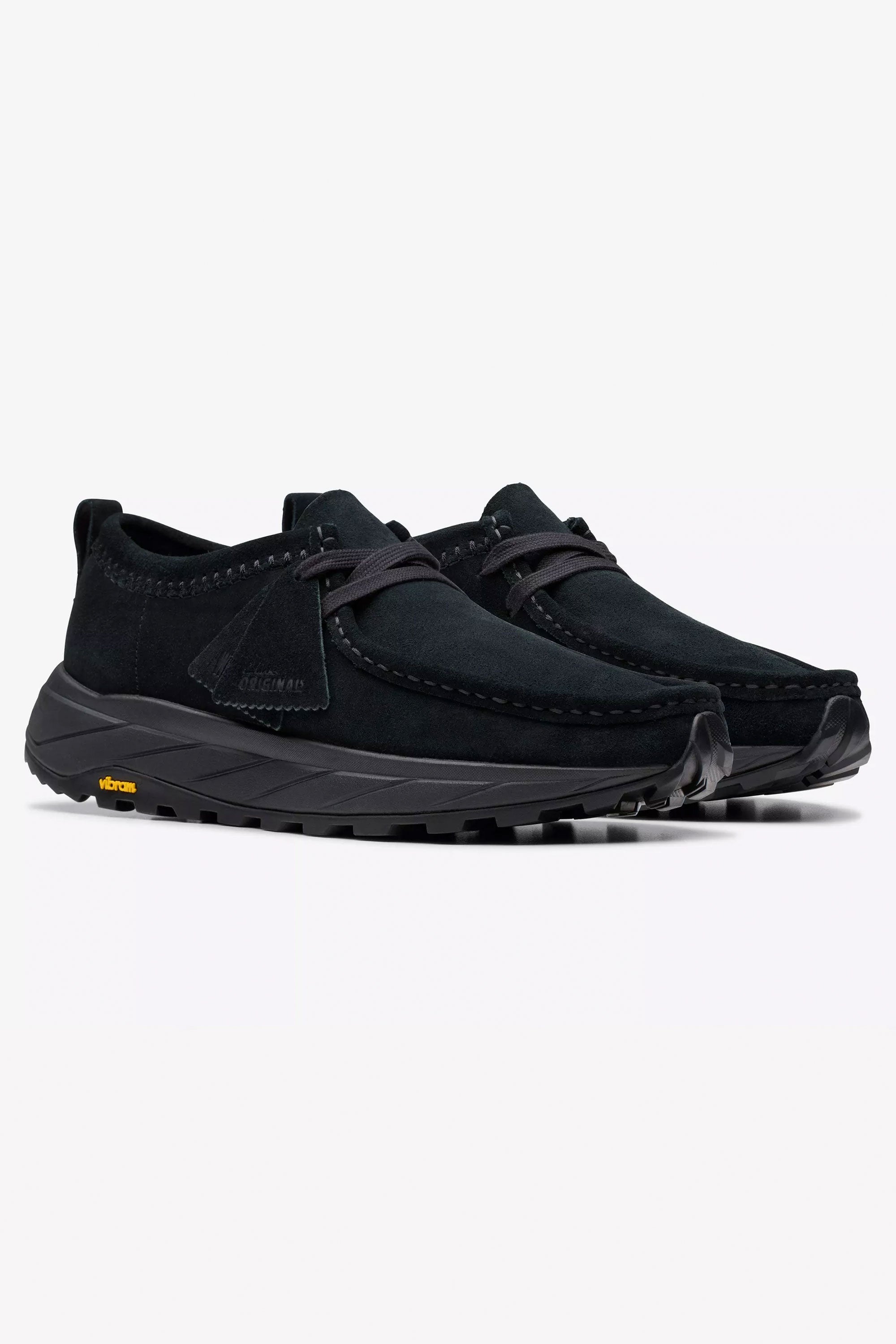 CLARKS WALLA EDEN LO BLACK SUEDE | Shop at PUKAS SURF SHOP