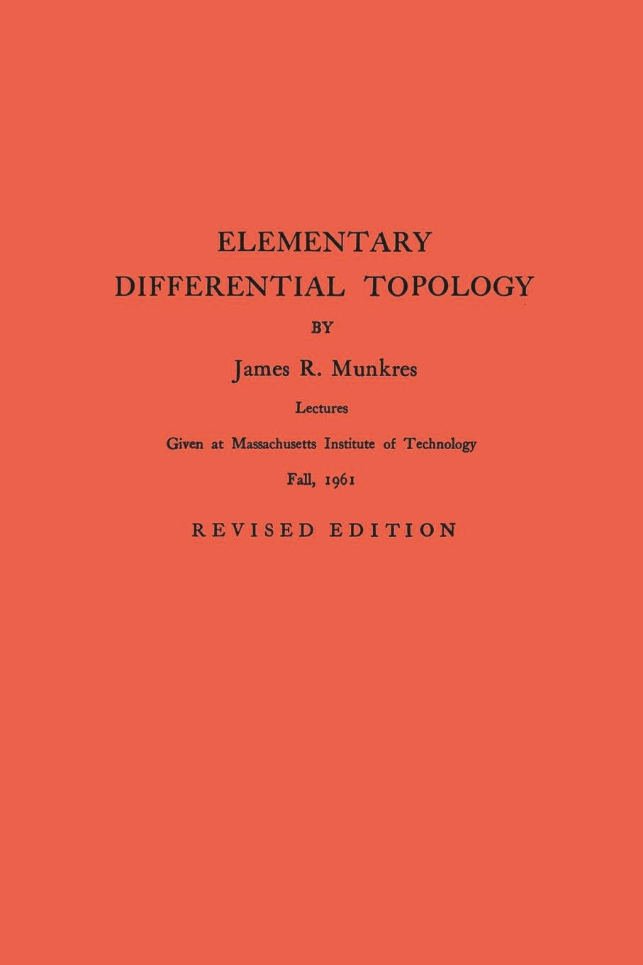 Elementary Differential Topology | Princeton University Press