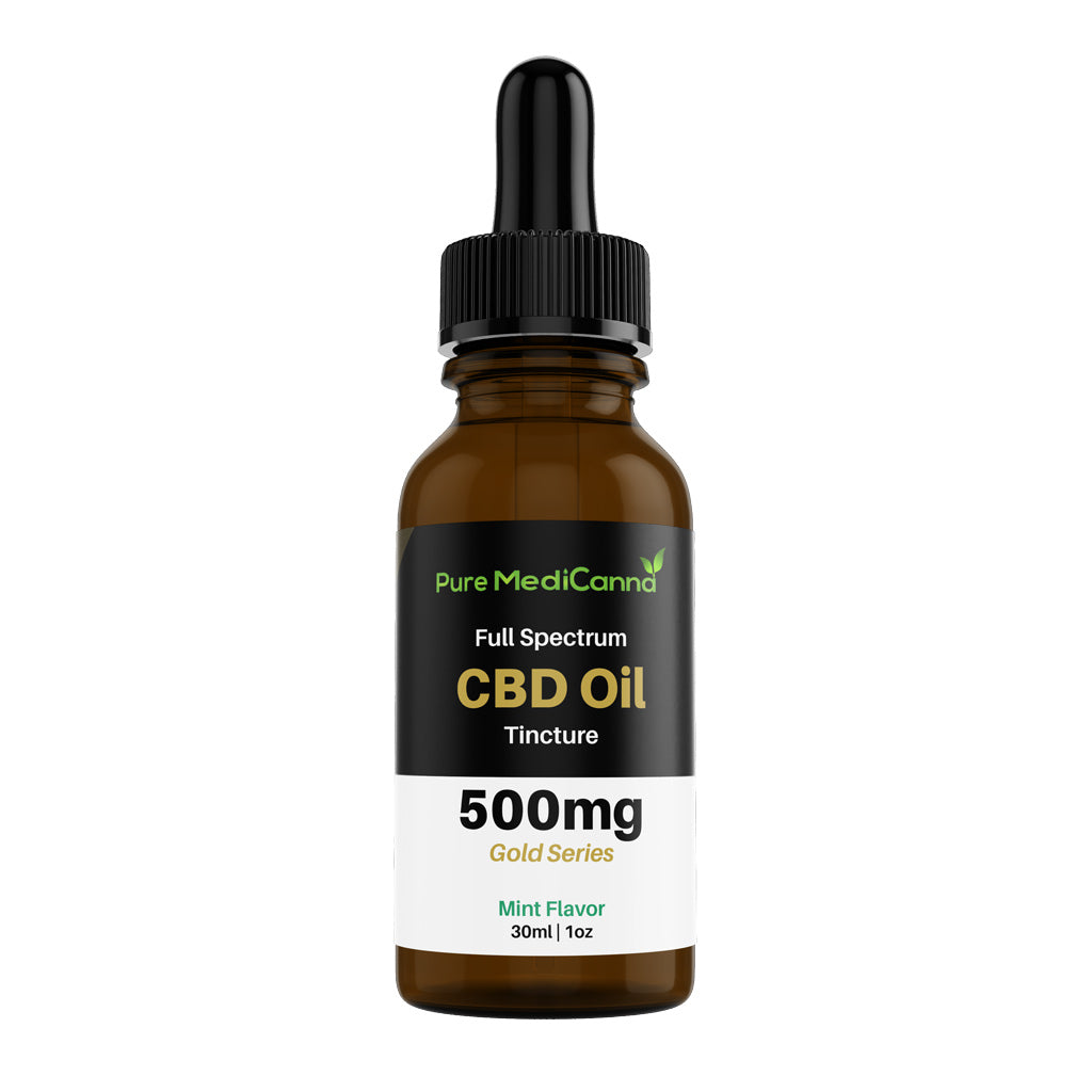 500mg CBD Oil Sacramento | Full Spectrum Tinctures | Pure MediCanna