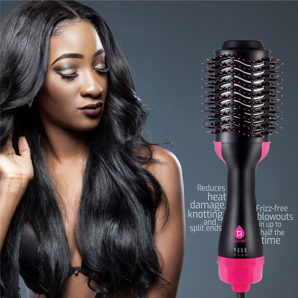 One Step Hair Dryer & Volumizer Brush – Pursonic