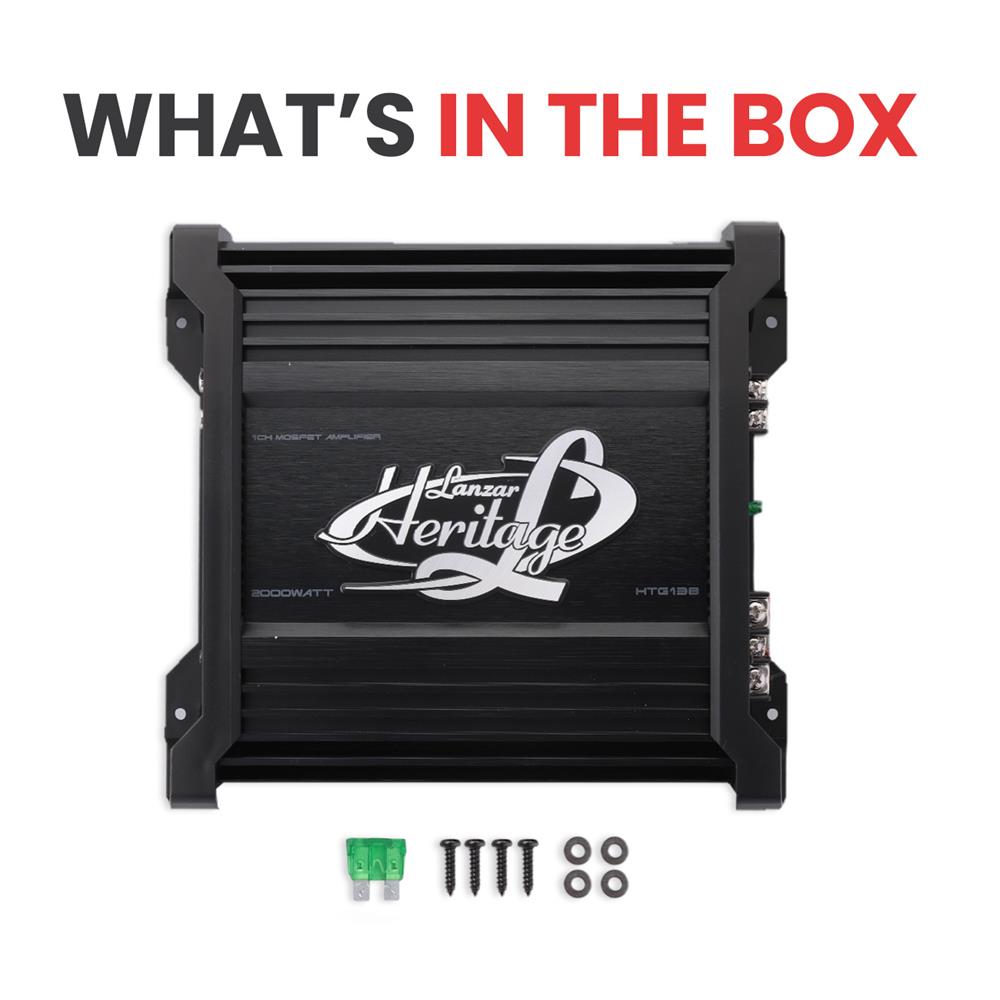 Monoblock Car Audio Amp 2000W 2-Ohm Stable Mosfet Chrome Inputs