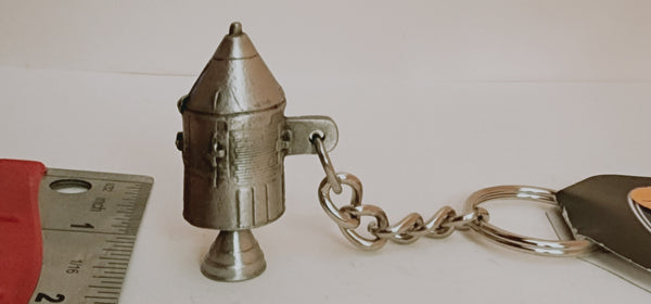 Apollo 13 3D Pewter Space Keychain – Liberty Aviation Museum PX