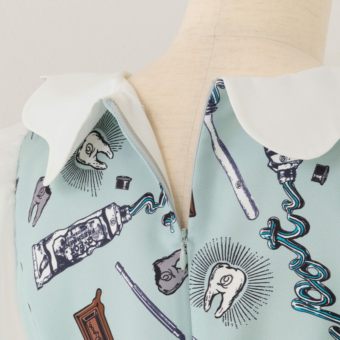 デンタル・キューポット パフスリーブドレス | Q-pot. ONLINE SHOP