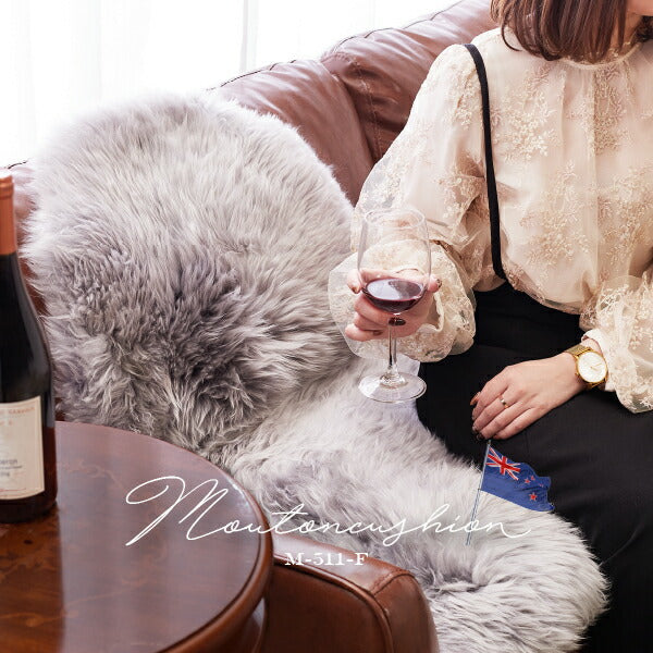 天然ムートン 6匹ラグ 140×180cm 羊毛 おしゃれ 北欧 姫系 ムートン