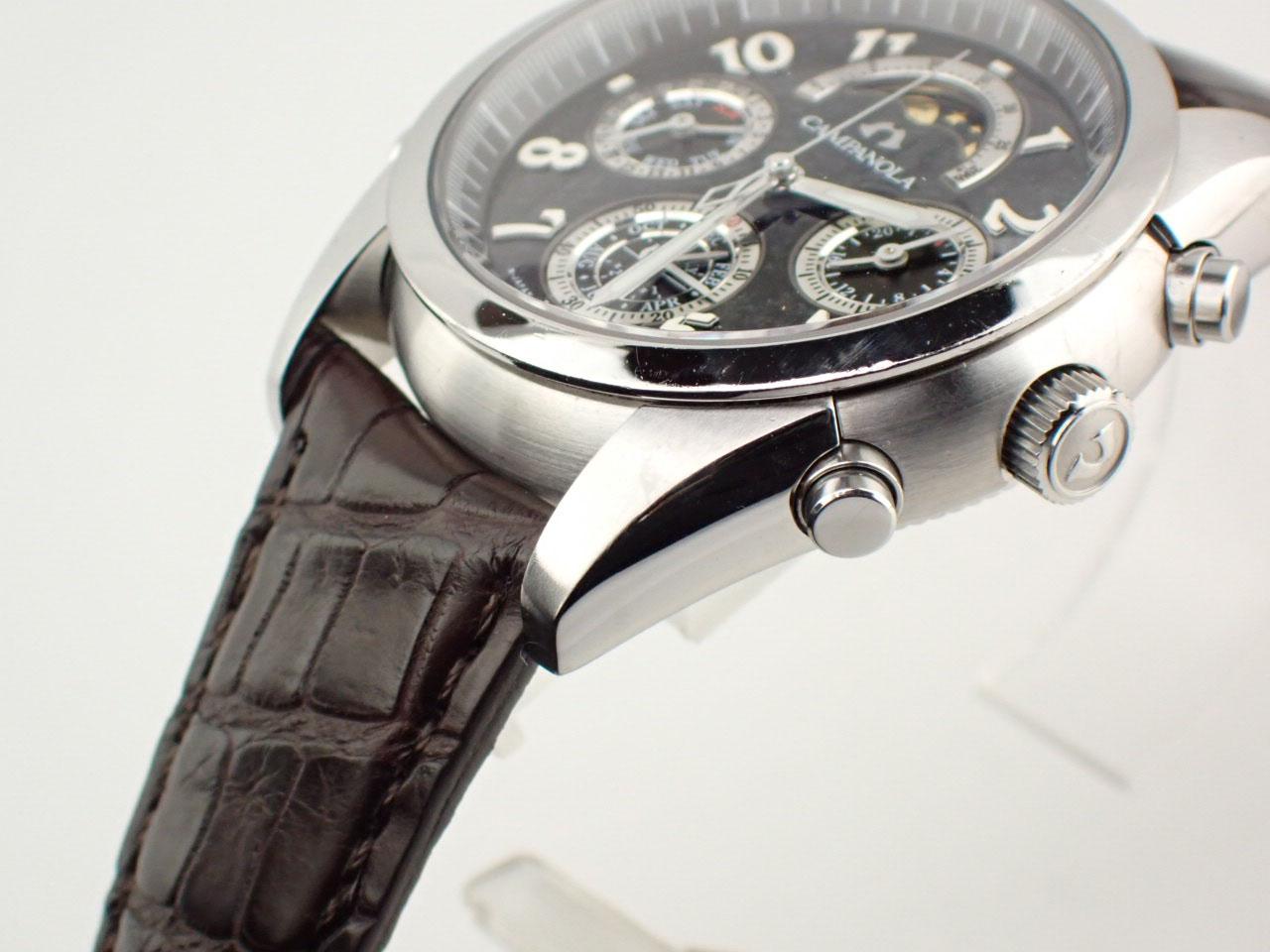 シチズン カンパノラ グランドコンプリケーション クオーツ 黒橡（くろ