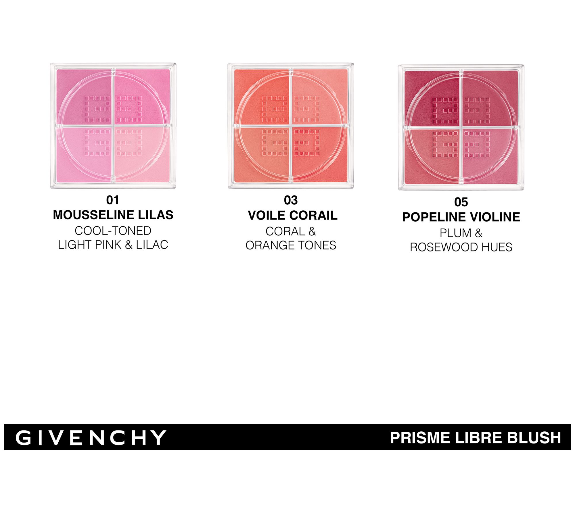 Givenchy Prisme Libre Sculpting 4-Color Blush with Puff - QVC.com