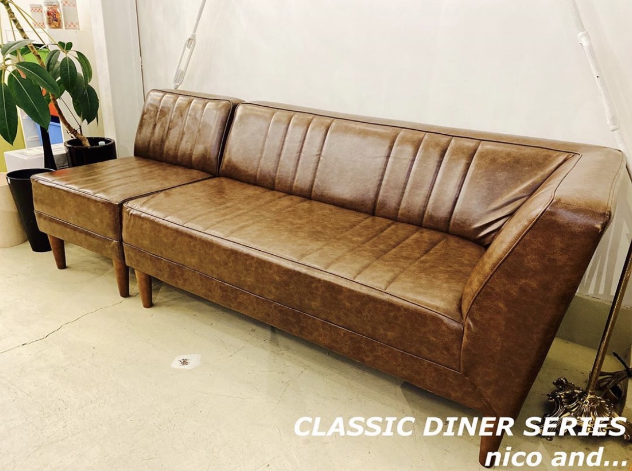 ソファ／コーナーソファ／ニコアンド／nikoand／ダークブラウン