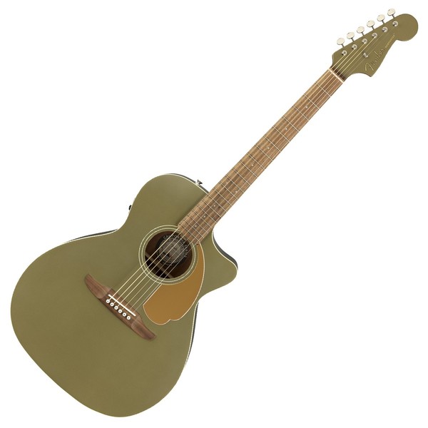 Fender Newporter Player Electro Acoustic, Olive Satin at Gear4music