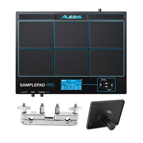 Alesis SamplePad Pro with Module Mount and Multi-Clamp at Gear4music