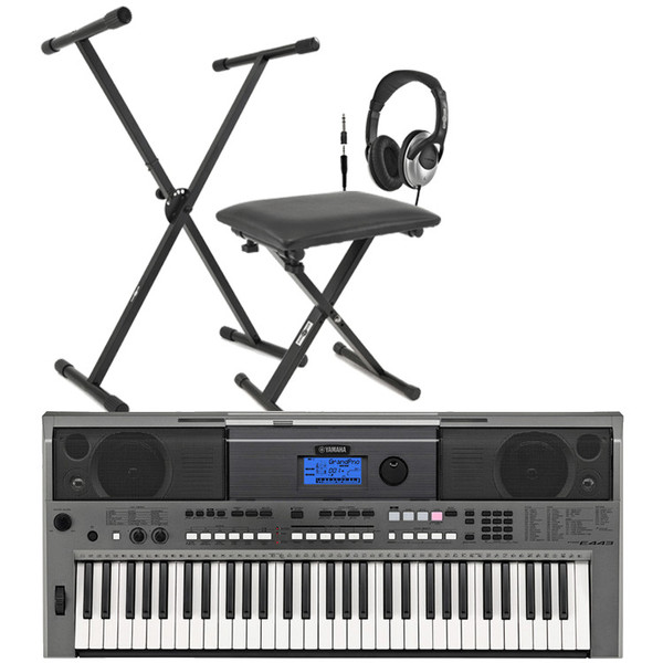 DISC Yamaha PSR-E443 Portable Keyboard w/ Stand, Bench and