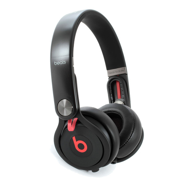 DISC Beats Mixr On Ear Headphones, Black at Gear4music