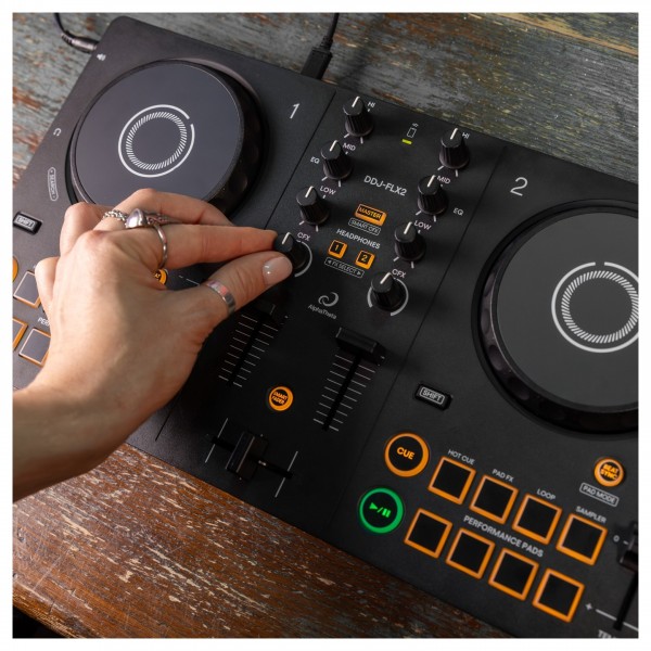 AlphaTheta DDJ-FLX2 2-Channel DJ rekordbox Controller | Gear4music