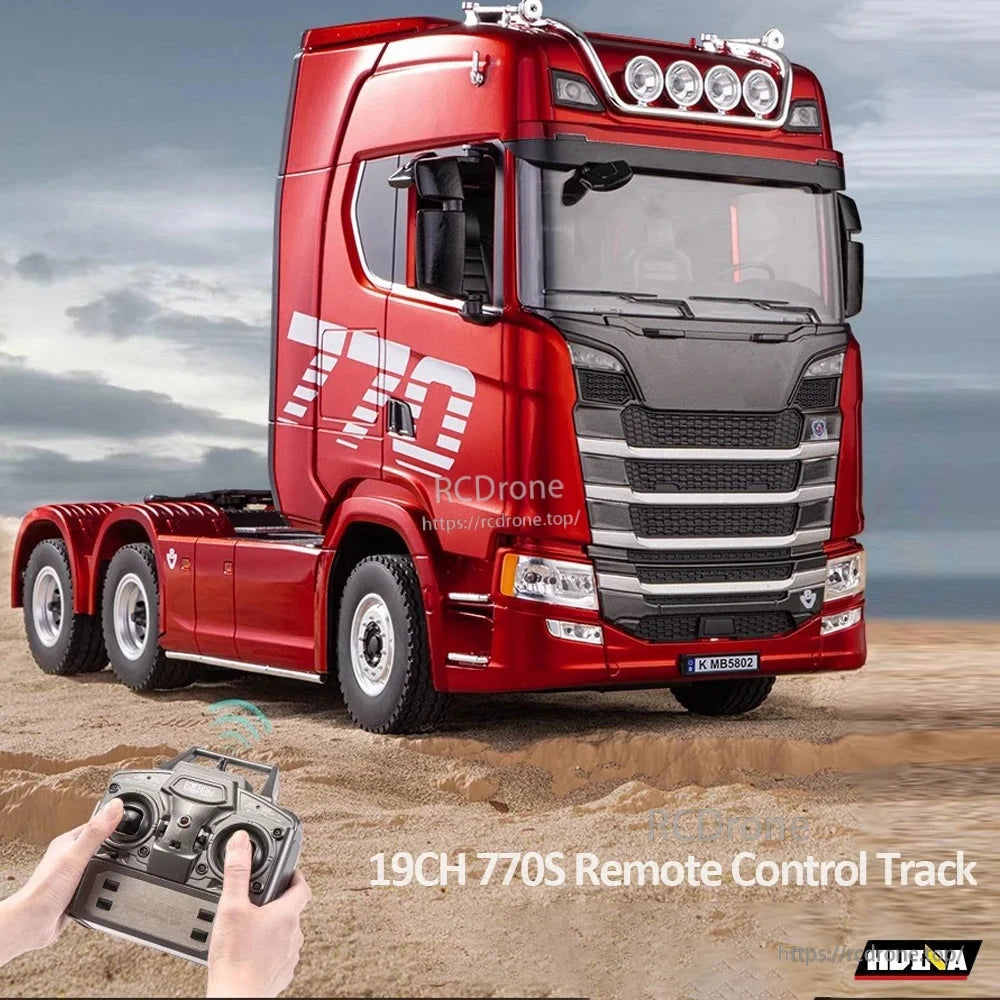 HuiNa 1501 770S 1/18 RCトラック – 19CHリモコン トラクター、後輪4WD