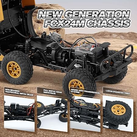 FMS 1:24 FCX24M ランドローバー ディスカバリー キャメル トロフィー