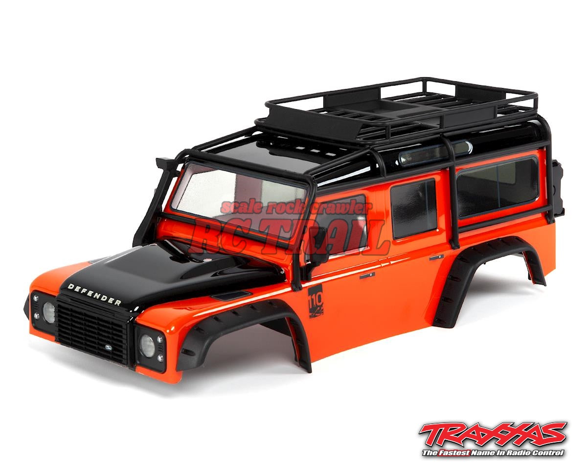 トラクサス 1/10 TRX4用塗装済みボディ ランドローバーディフェンダー