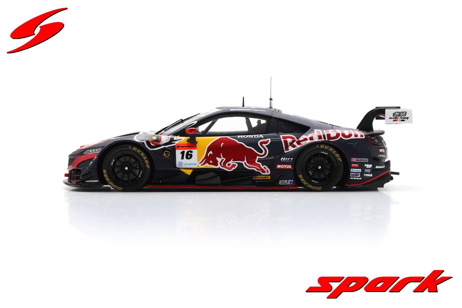 Spark SGT124 1/43 Red Bull MOTUL MUGEN NSX-GT No.16 TEAM Red Bull