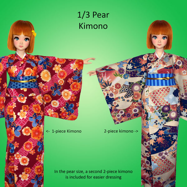 1/3 Smart Pear Vinyl BJD Dolls - Japanese Kimono: Yukata, Furisode