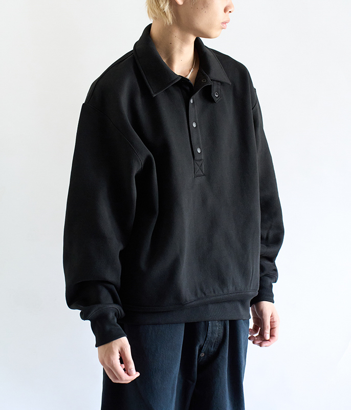DAIWA PIER 39 TECH SWEAT SNAP PULLOVER [BLACK] - Fresh Service